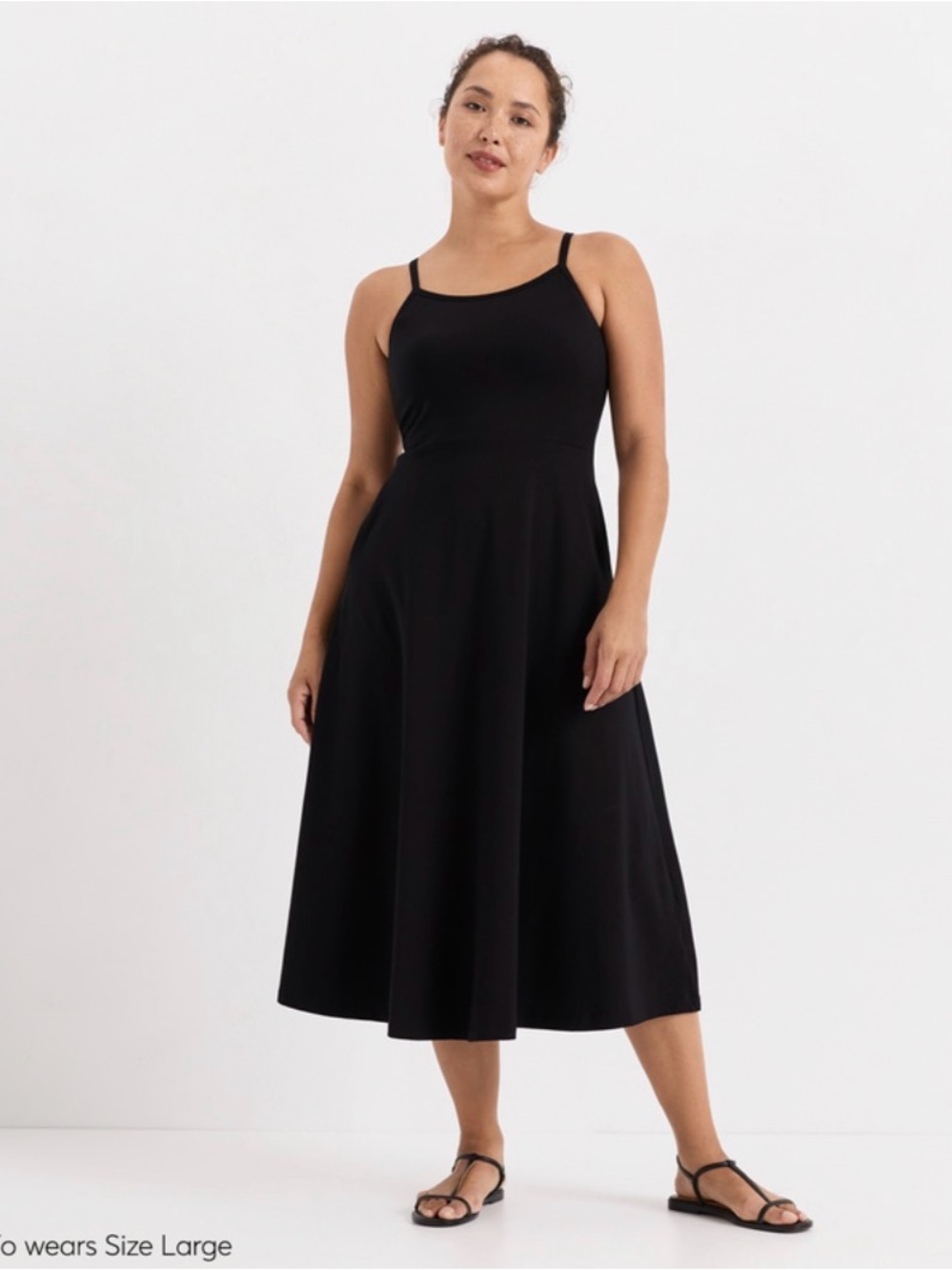 PACT - Organic Fit & Flare Midi Dress